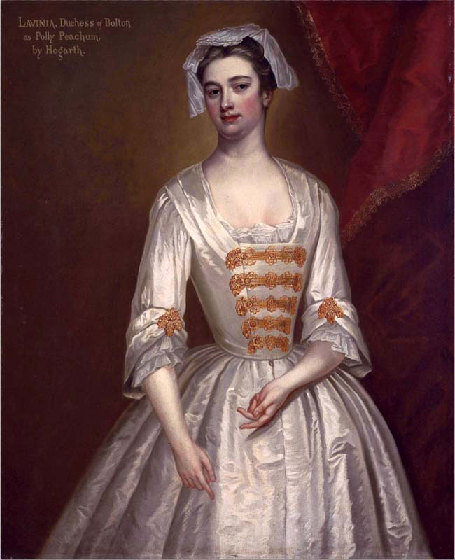 Lavinia Fenton Later Duchess of Bolton as Polly Peachum in John Gay's The Beggar's Opera